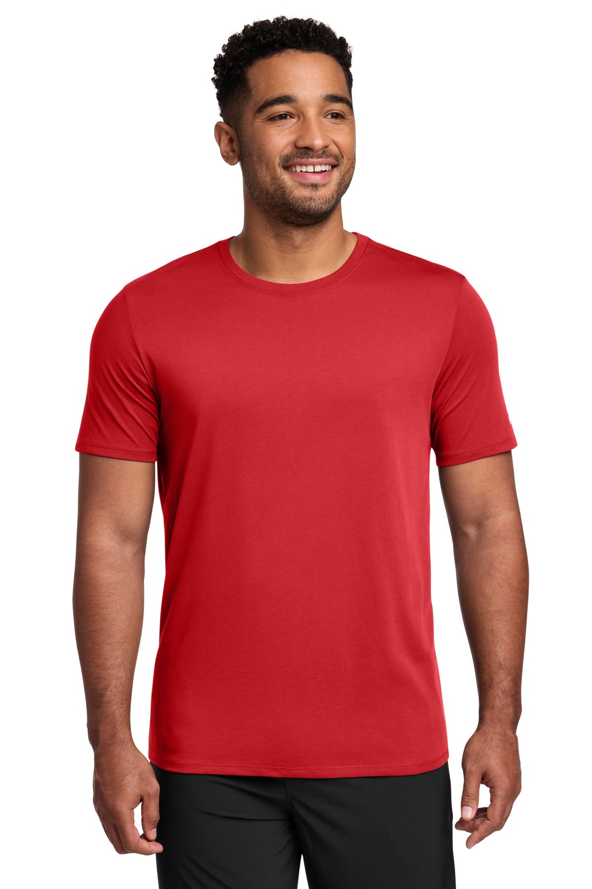 Nike Dri-FIT Cotton/Poly Tee. - Gym Red
