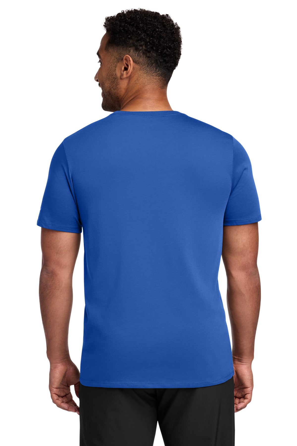 Nike Dri-FIT Cotton/Poly Tee. - Rush Blue