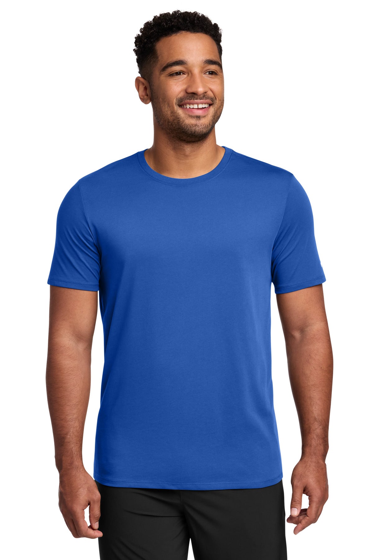 Nike Dri-FIT Cotton/Poly Tee. - Rush Blue