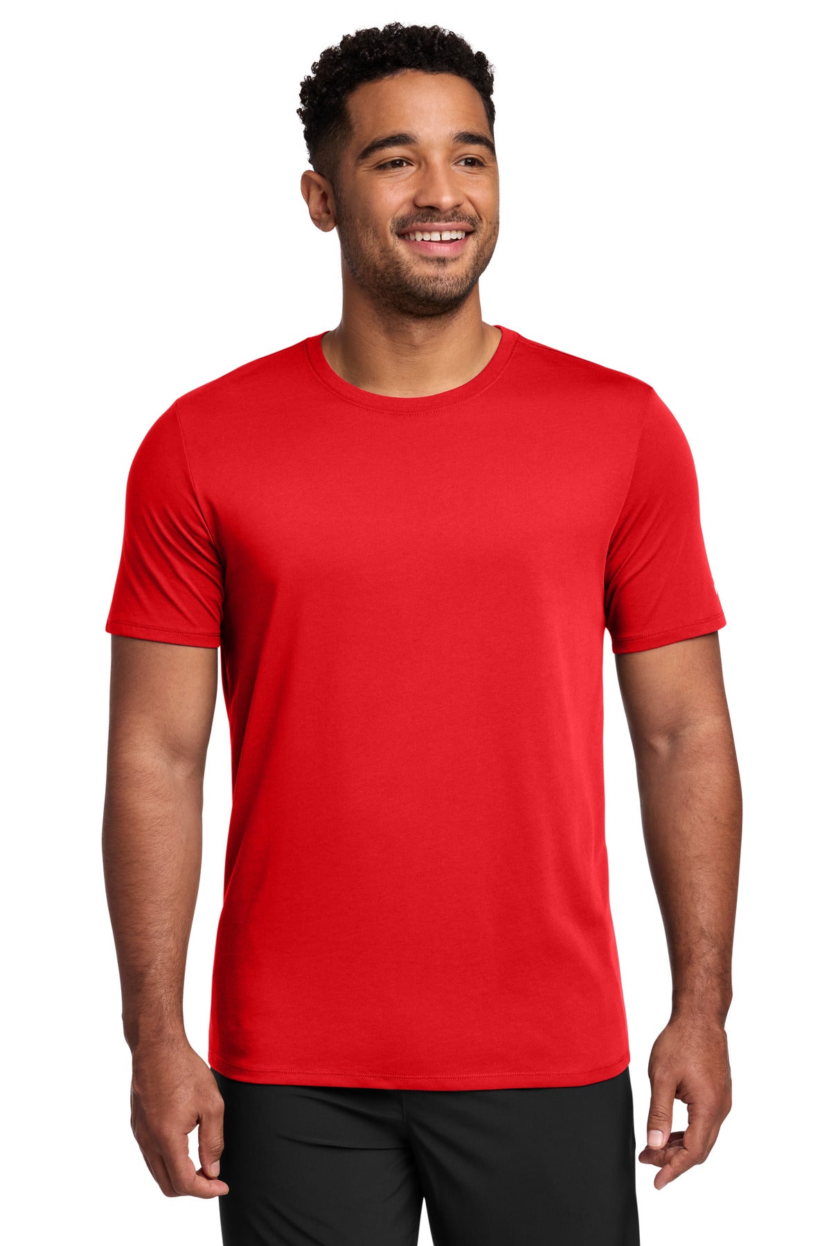 Nike Dri-FIT Cotton/Poly Tee. - University Red