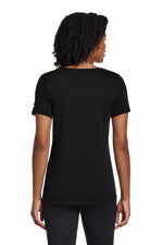 Nike Women's Dri-FIT Cotton/Poly Scoop Neck Tee. - Black