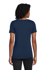 Nike Women's Dri-FIT Cotton/Poly Scoop Neck Tee. - College Navy