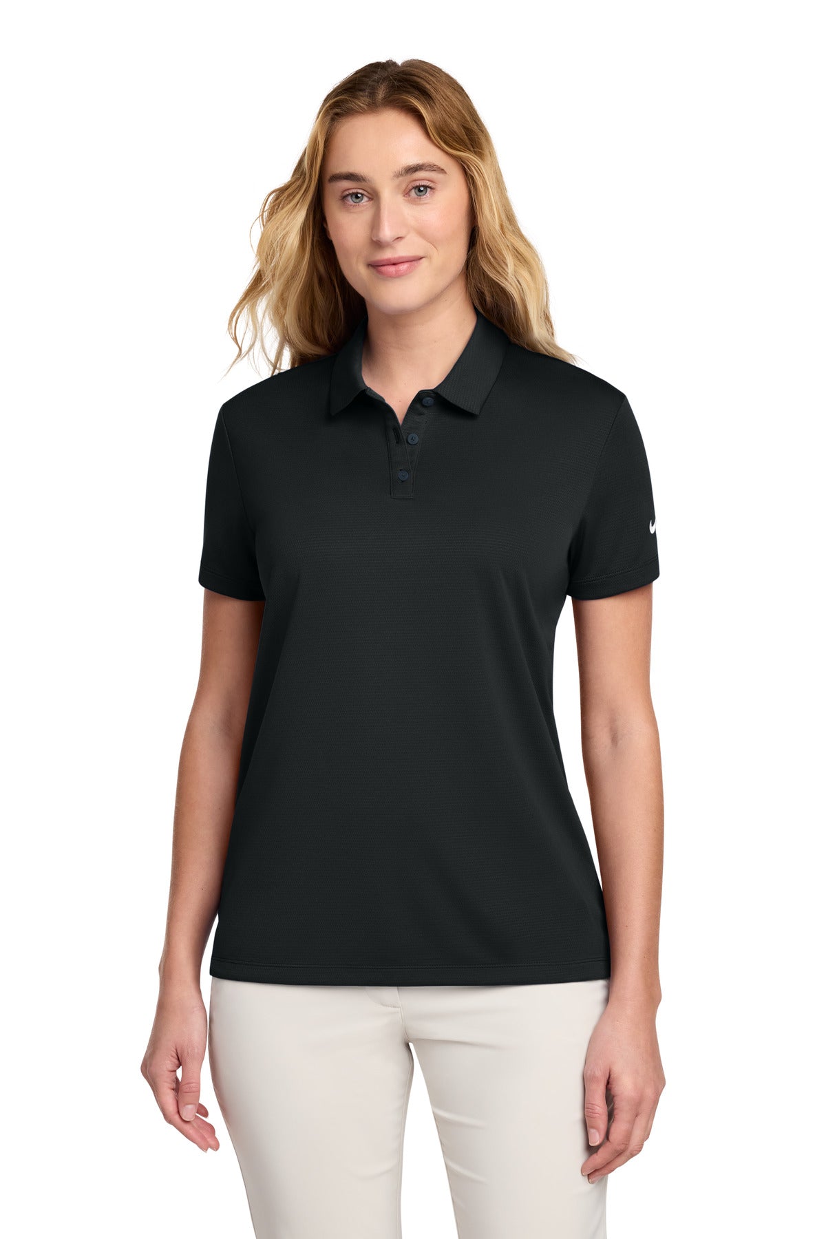 Nike Women's Dry Essential Solid Polo - Black