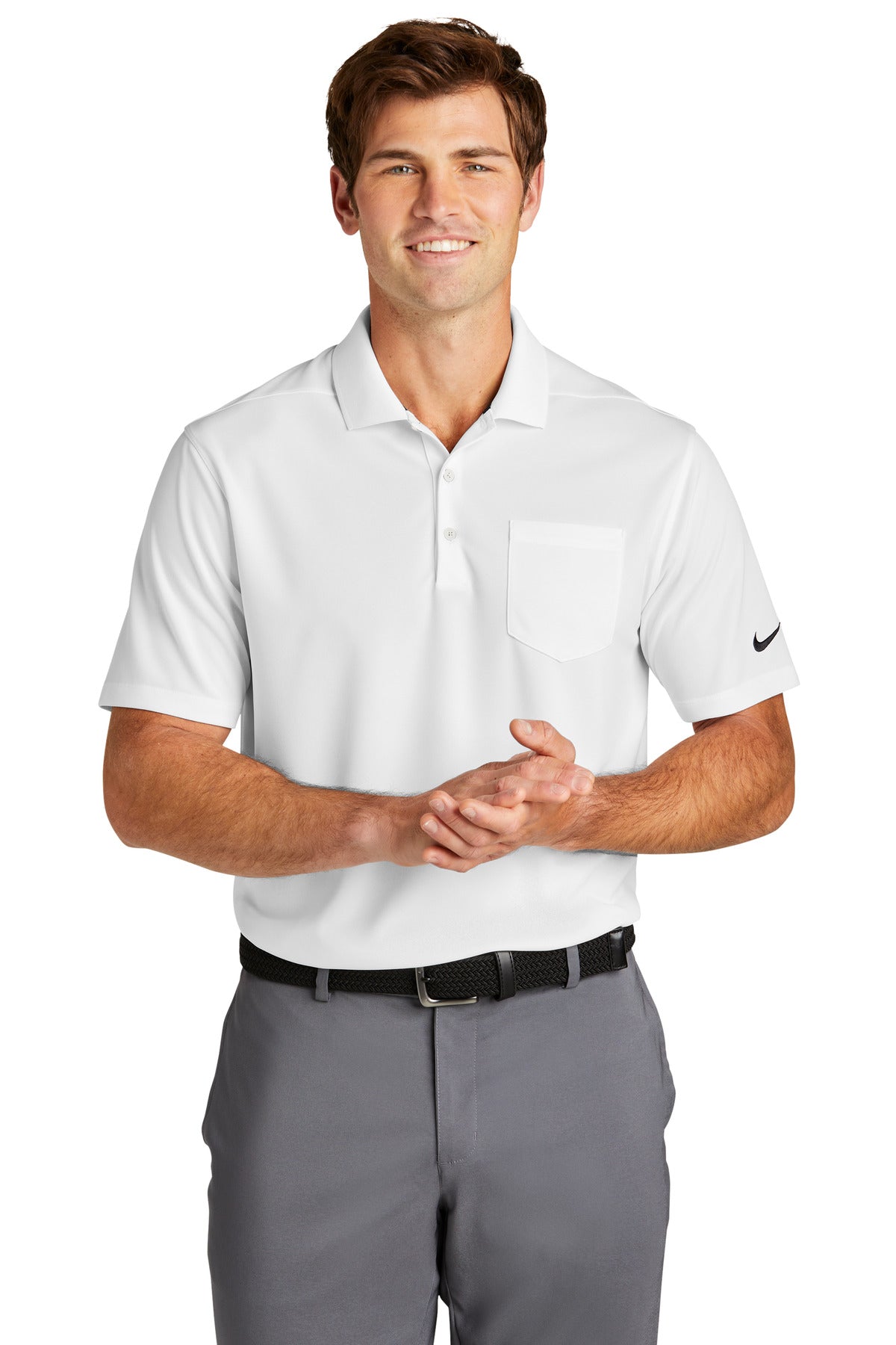 Nike Dri-FIT Micro Pique 2.0 Pocket Polo - White