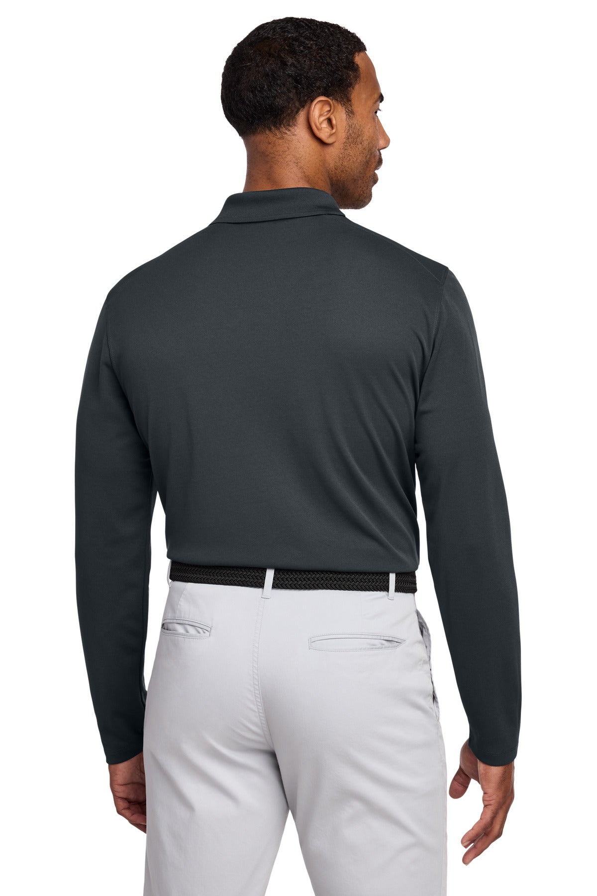 Nike Dri-FIT Micro Pique 2.0 Long Sleeve Polo - Anthracite
