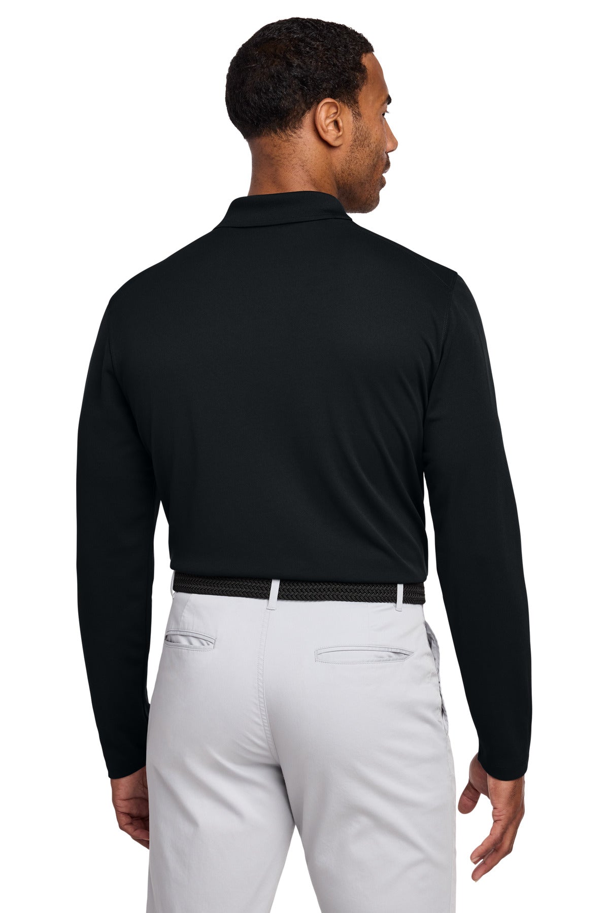 Nike Dri-FIT Micro Pique 2.0 Long Sleeve Polo - Black