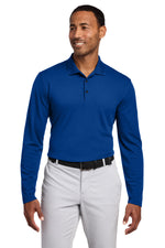 Nike Dri-FIT Micro Pique 2.0 Long Sleeve Polo - Gym Blue