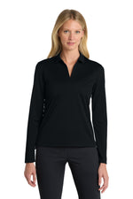 Nike Women's Dri-FIT Micro Pique 2.0 Long Sleeve Polo - Black