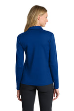 Nike Women's Dri-FIT Micro Pique 2.0 Long Sleeve Polo - Gym Blue