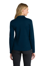 Nike Women's Dri-FIT Micro Pique 2.0 Long Sleeve Polo - Navy