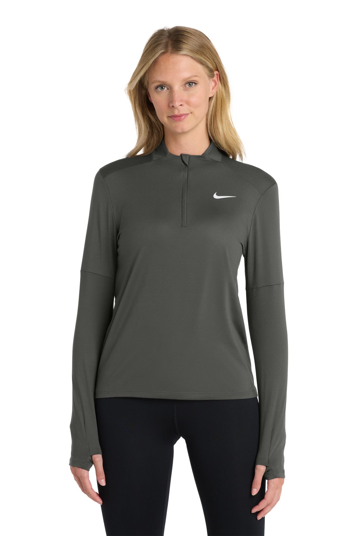 Nike Women's Dri-FIT Element 1/2-Zip Top - Anthracite