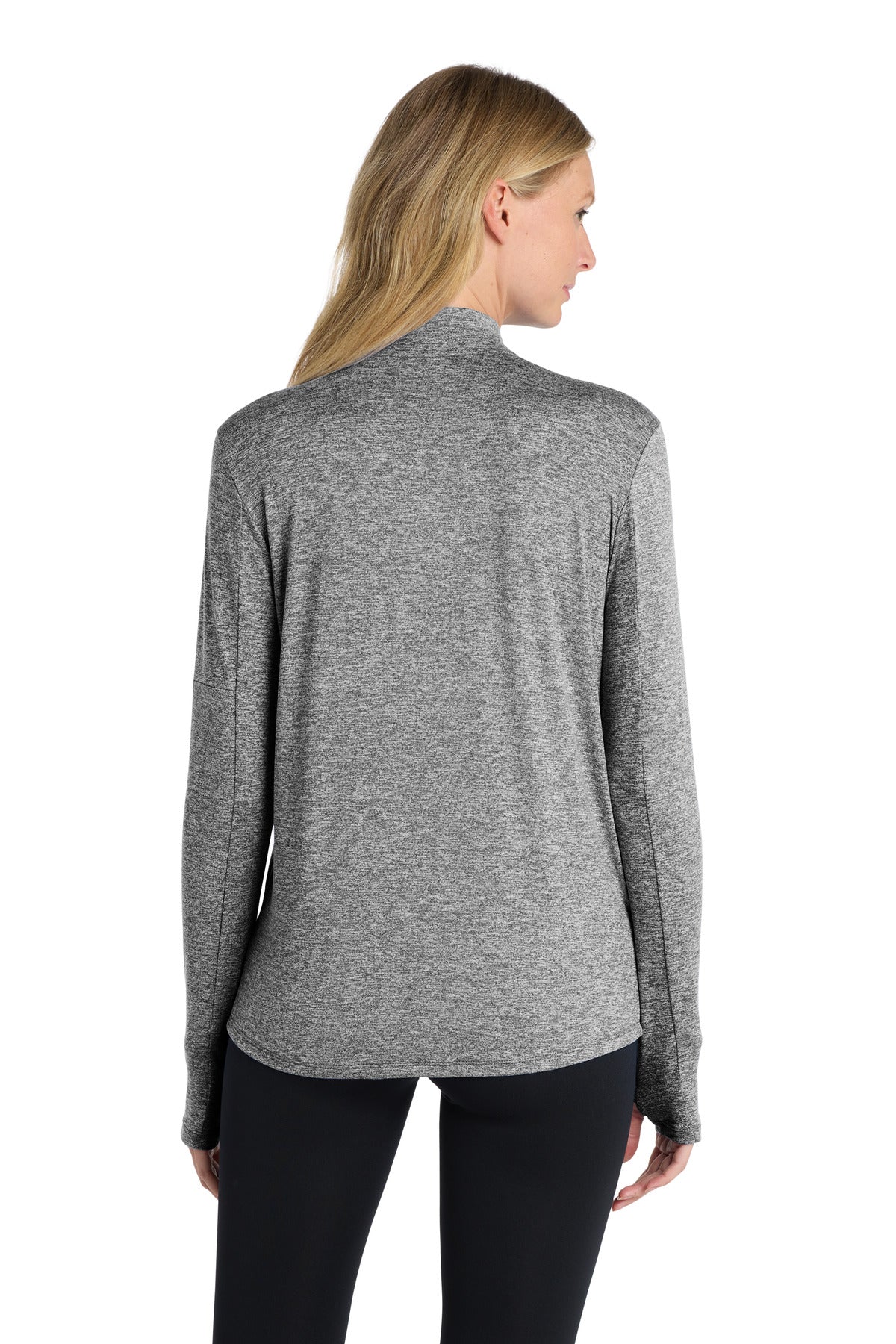 Nike Women's Dri-FIT Element 1/2-Zip Top - Black Heather