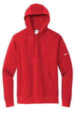 Nike Club Fleece Sleeve Swoosh Pullover Hoodie - University Red