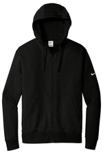 Nike Club Fleece Sleeve Swoosh Full-Zip Hoodie - Black