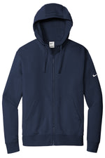 Nike Club Fleece Sleeve Swoosh Full-Zip Hoodie - Midnight Navy
