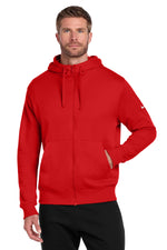 Nike Club Fleece Sleeve Swoosh Full-Zip Hoodie - University Red