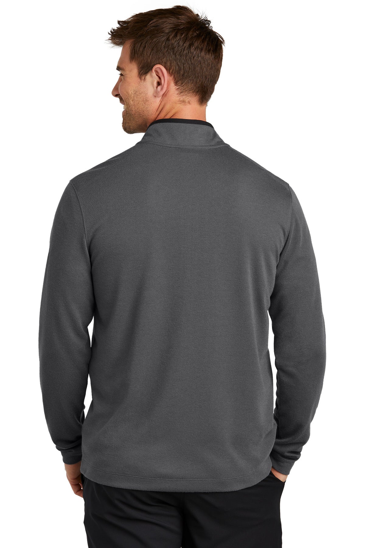 Nike Textured 1/2-Zip Cover-Up - Dark Grey