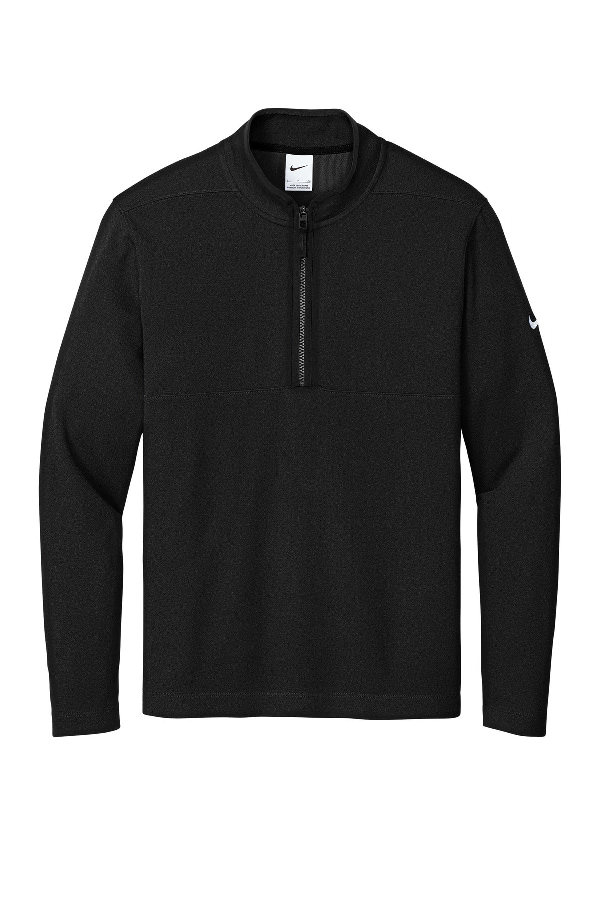 Nike Textured 1/2-Zip Cover-Up - Black