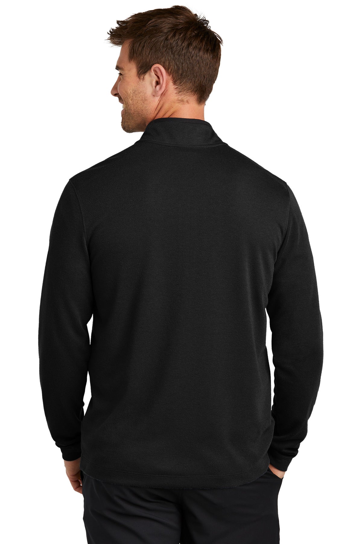 Nike Textured 1/2-Zip Cover-Up - Black