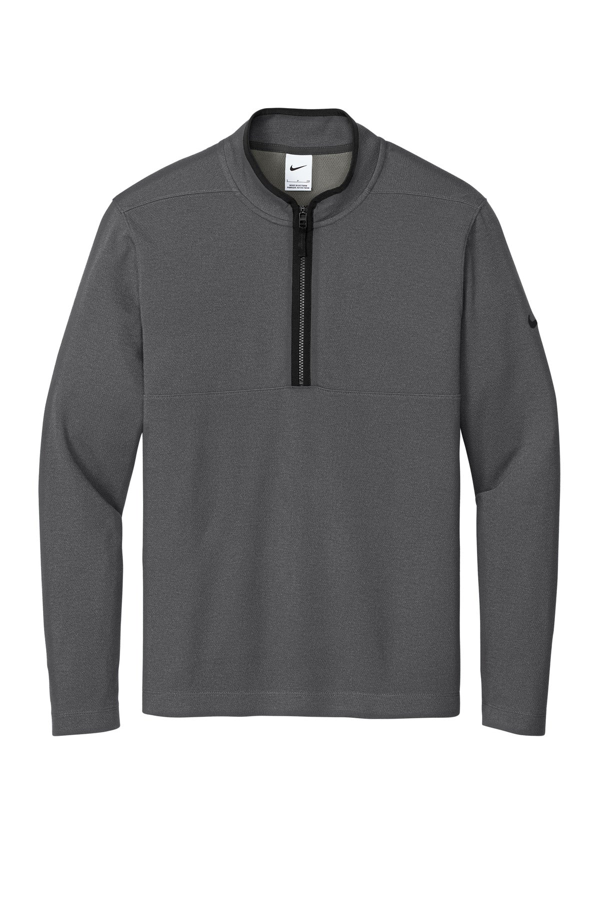 Nike Textured 1/2-Zip Cover-Up - Dark Grey