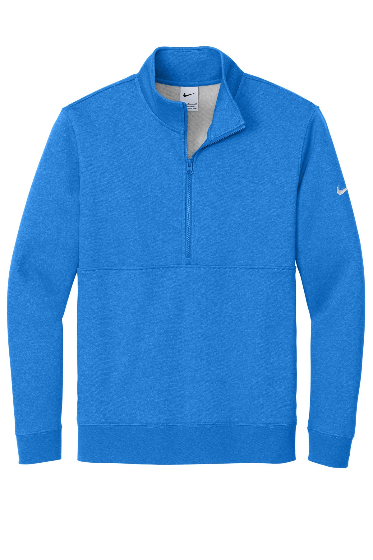 Nike Club Fleece Sleeve Swoosh 1/2-Zip - Light Game Royal Heather