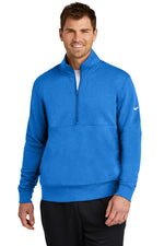 Nike Club Fleece Sleeve Swoosh 1/2-Zip - Light Game Royal Heather