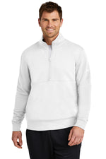 Nike Club Fleece Sleeve Swoosh 1/2-Zip - White