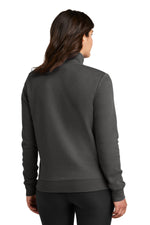 Nike Women's Club Fleece Sleeve Swoosh 1/2-Zip - Anthracite
