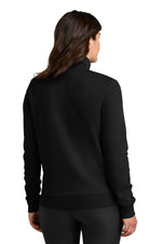 Nike Women's Club Fleece Sleeve Swoosh 1/2-Zip - Black