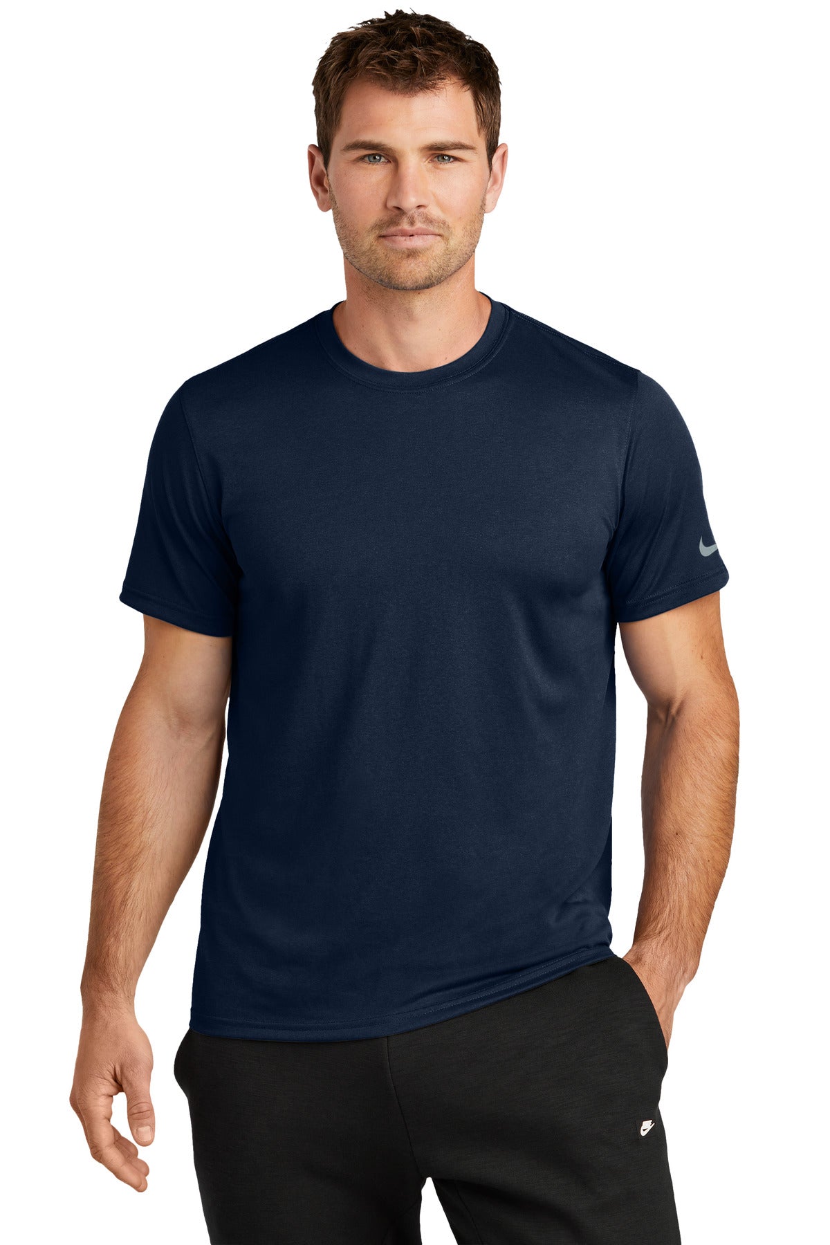 Nike Swoosh Sleeve rLegend Tee - College Navy