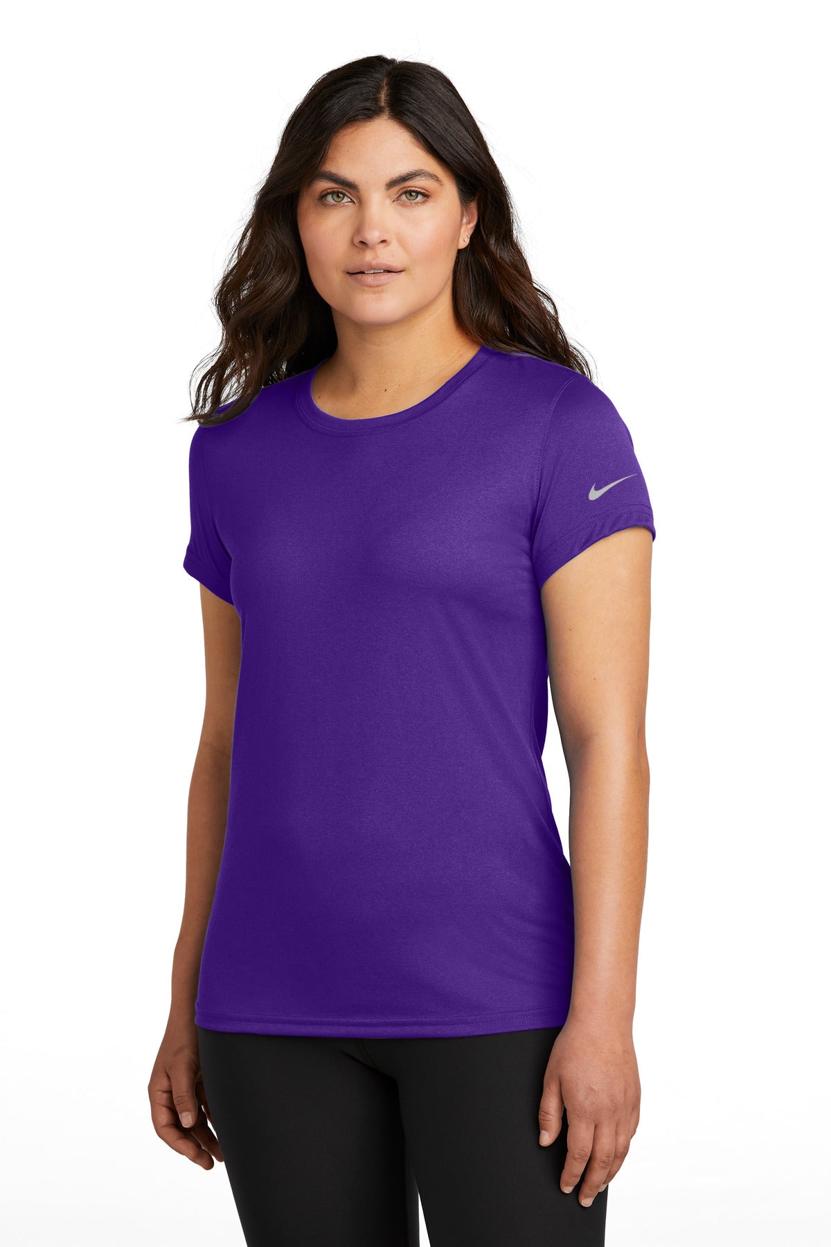 Nike Women's Swoosh Sleeve rLegend Tee - Court Purple