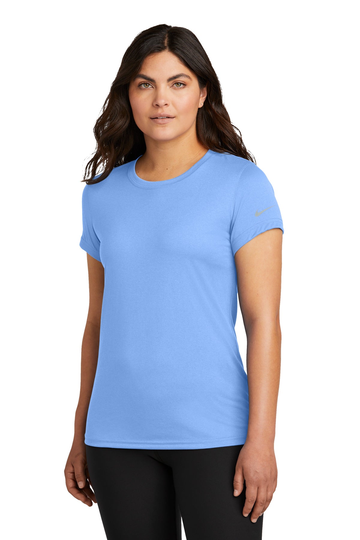 Nike Women's Swoosh Sleeve rLegend Tee - Valor Blue