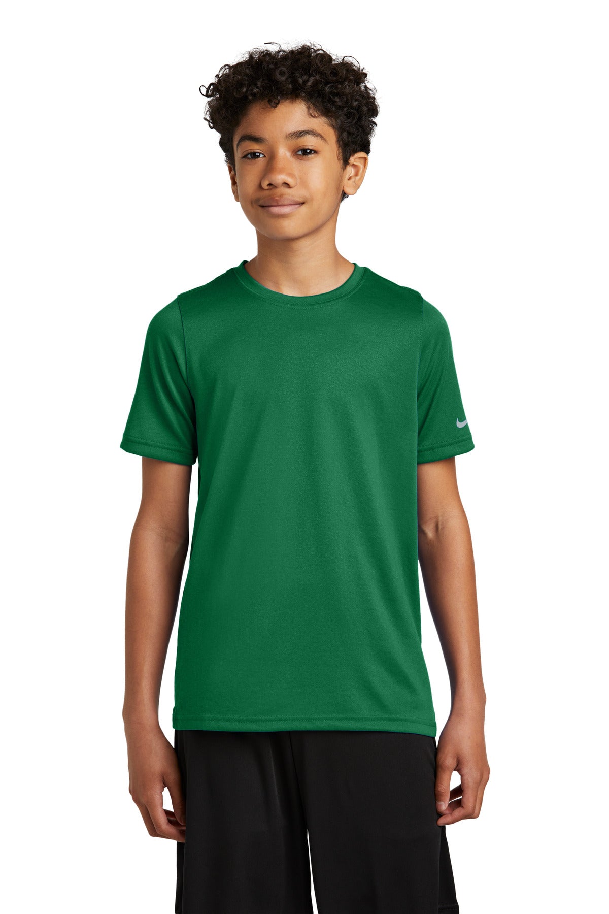 Nike Youth Swoosh Sleeve rLegend Tee - Gorge Green