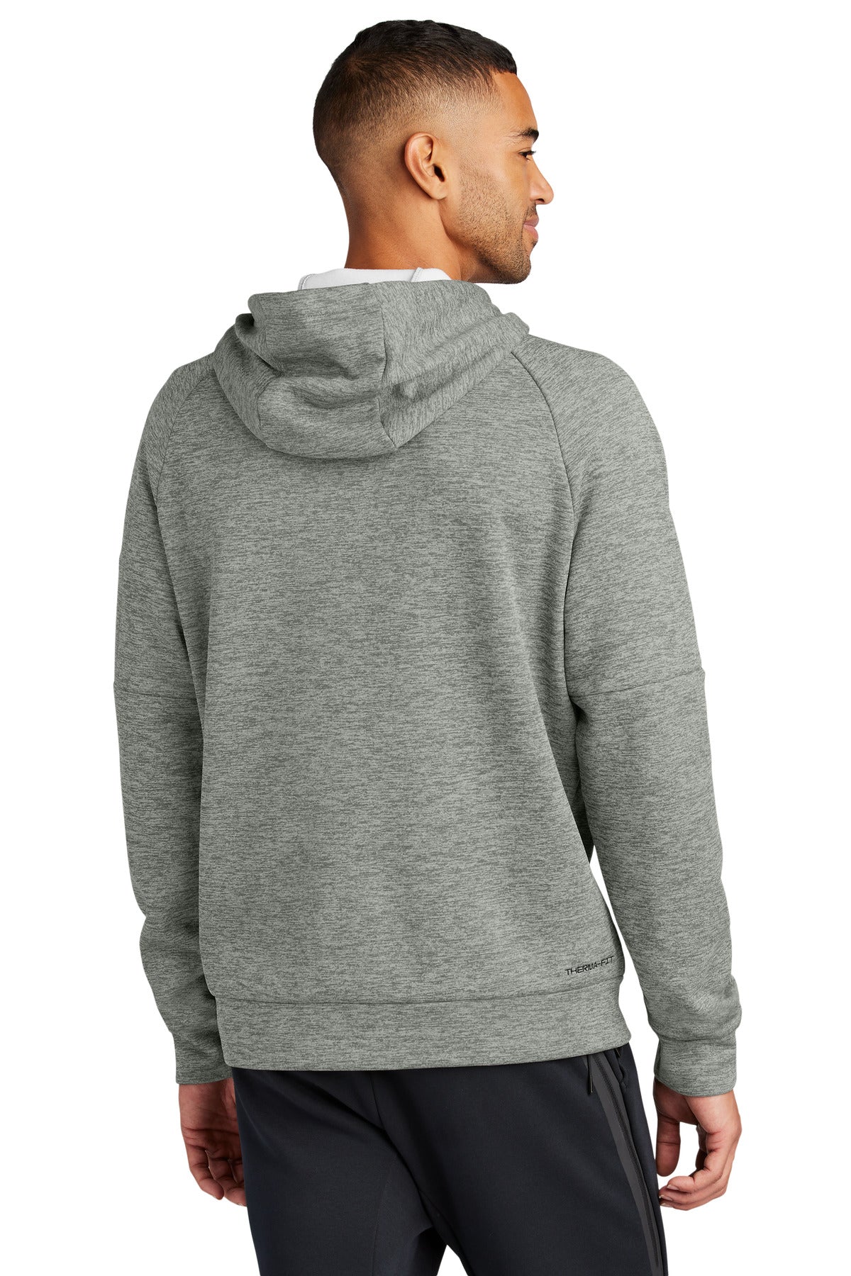 Nike Therma-FIT Pocket Pullover Fleece Hoodie - Dark Grey Heather