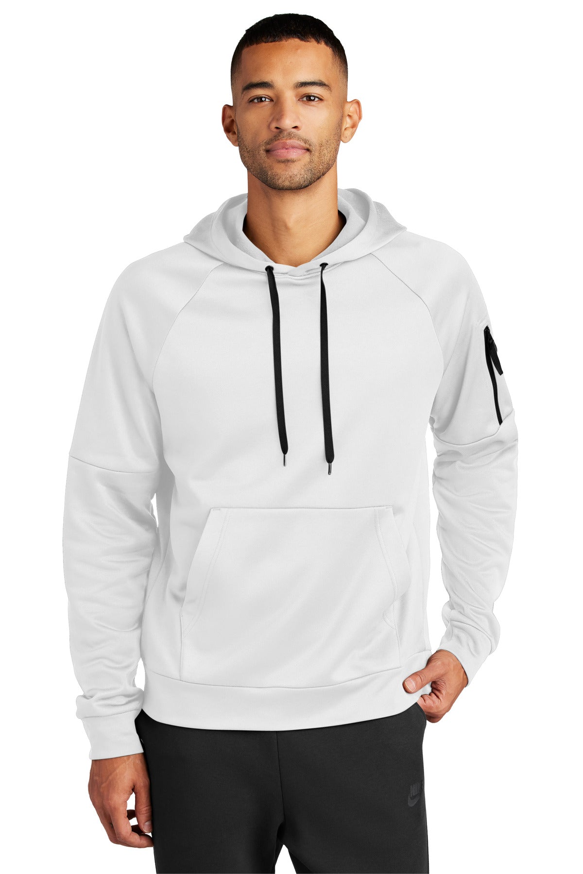 Nike Therma-FIT Pocket Pullover Fleece Hoodie - White