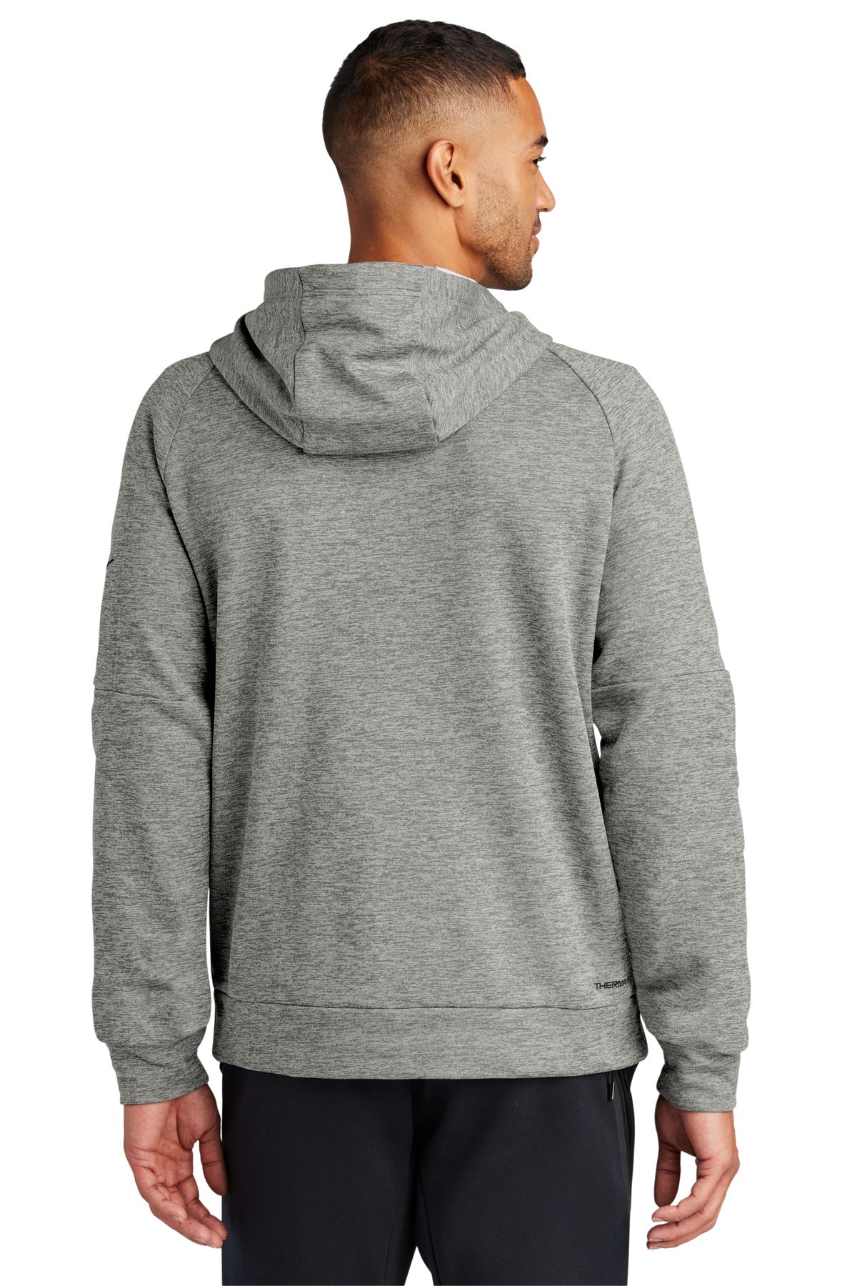 Nike Therma-FIT Pocket 1/4-Zip Fleece Hoodie - Dark Grey Heather