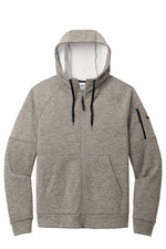 Nike Therma-FIT Pocket Full-Zip Fleece Hoodie - Charcoal Heather