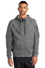 Nike Therma-FIT Pocket Full-Zip Fleece Hoodie - Charcoal Heather