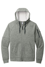 Nike Therma-FIT Pocket Full-Zip Fleece Hoodie - Dark Grey Heather