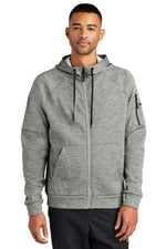 Nike Therma-FIT Pocket Full-Zip Fleece Hoodie - Dark Grey Heather