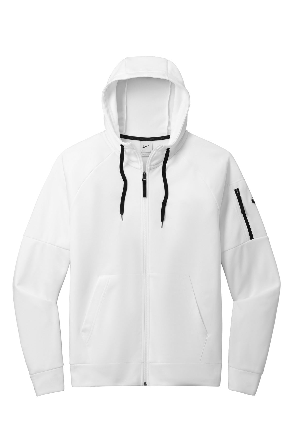 Nike Therma-FIT Pocket Full-Zip Fleece Hoodie - White