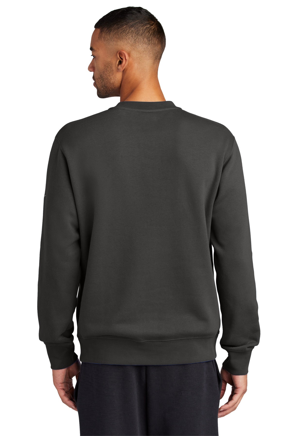Nike Club Fleece Sleeve Swoosh Crew - Anthracite