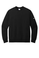 Nike Club Fleece Sleeve Swoosh Crew - Black