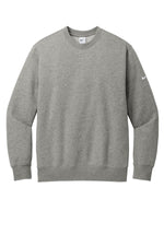 Nike Club Fleece Sleeve Swoosh Crew - Dark Grey Heather