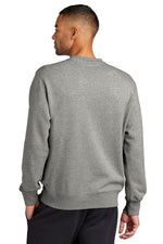 Nike Club Fleece Sleeve Swoosh Crew - Dark Grey Heather