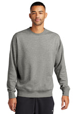 Nike Club Fleece Sleeve Swoosh Crew - Dark Grey Heather