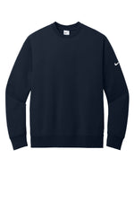 Nike Club Fleece Sleeve Swoosh Crew - Midnight Navy