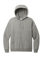 Nike Women's Club Fleece Sleeve Swoosh Pullover Hoodie - Dark Grey Heather