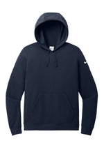 Nike Women's Club Fleece Sleeve Swoosh Pullover Hoodie - Midnight Navy