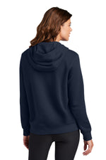 Nike Women's Club Fleece Sleeve Swoosh Pullover Hoodie - Midnight Navy